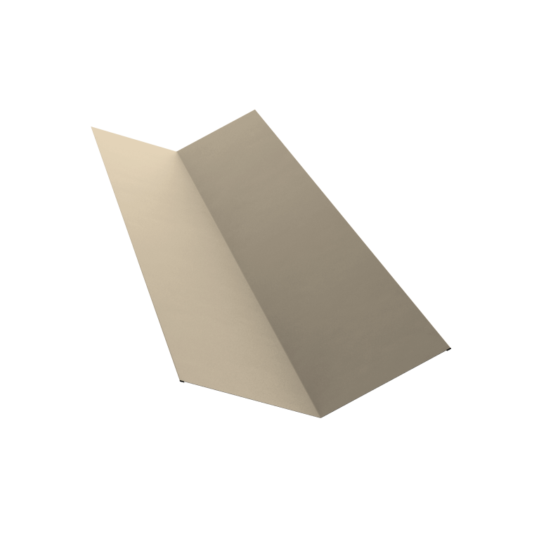 Планка ендовы верхней 145х145 0,45 Drap TX RAL 1015 светлая слоновая кость (3м)