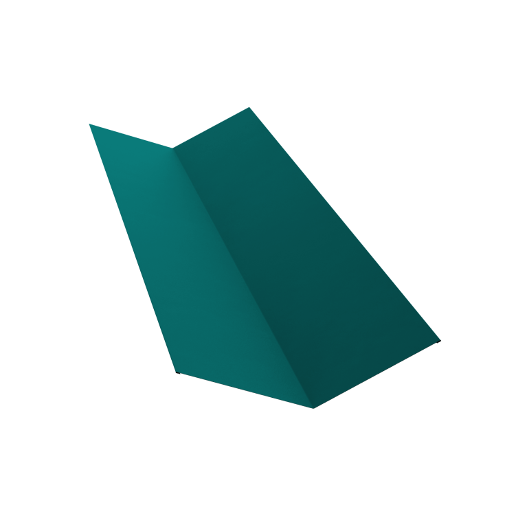 Планка ендовы верхней 145х145 0,45 PE с пленкой RAL 5021 водная синь (3м)