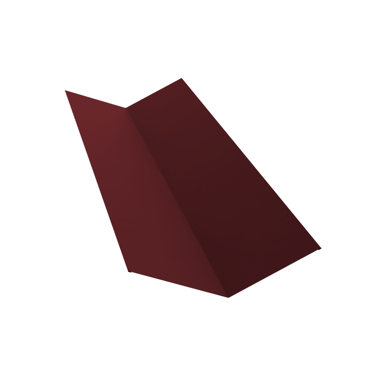 Планка ендовы верхней 145х145 0,5 Satin Matt RAL 3005 красное вино (3м)
