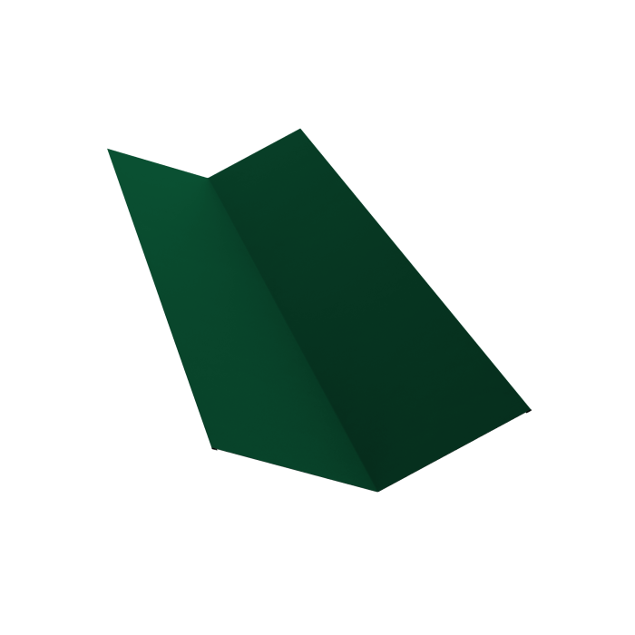 Планка ендовы верхней 145х145 0,5 Satin Matt RAL 6005 зеленый мох (3м)