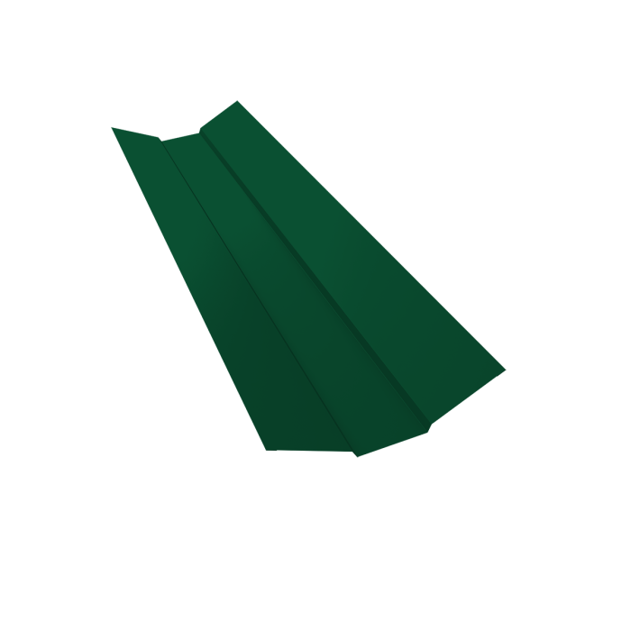 Планка ендовы верхней 95х80х95 0,4 PE с пленкой RAL 6005 зеленый мох (2м)