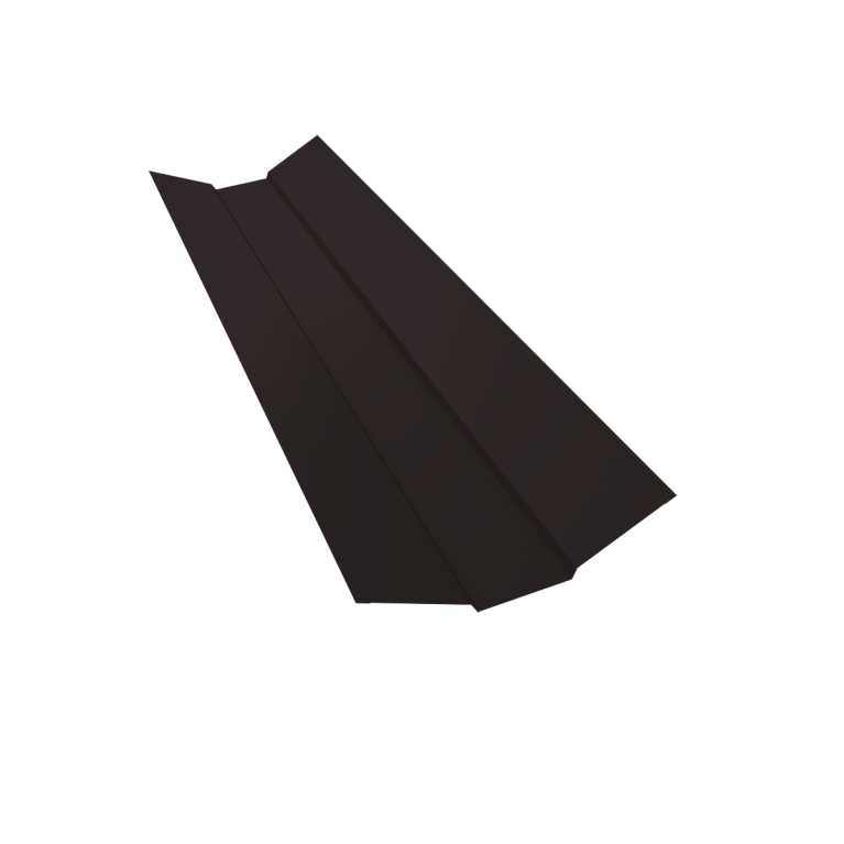 Планка ендовы верхней 95х80х95 0,45 Drap TR RAL 9005 черный (2м)