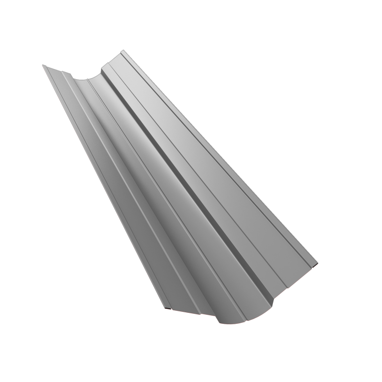 Планка ендовы верхней фигурной 70x70 0,45 Drap TX RAL 7004 сигнальный серый (2м)