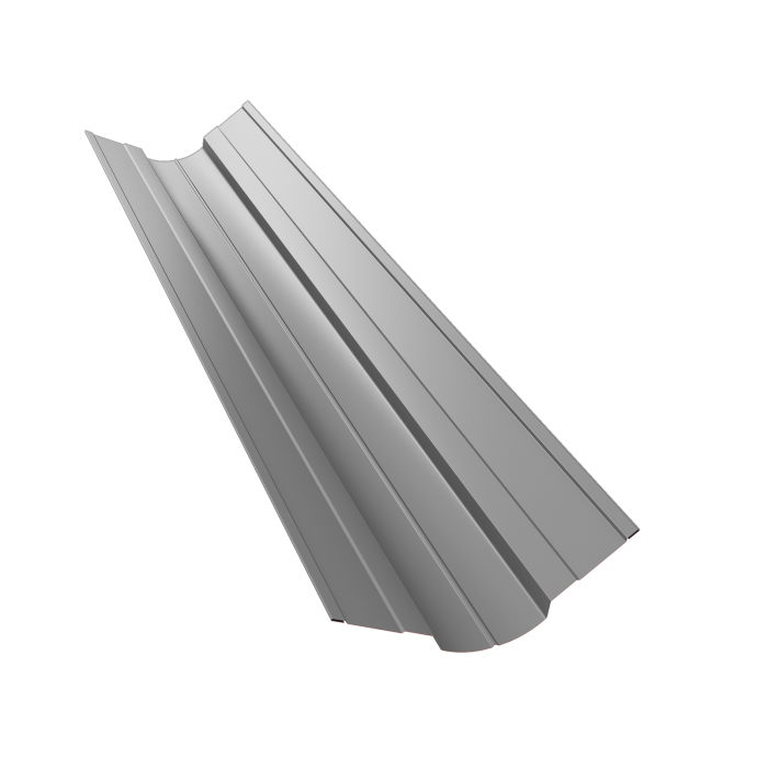 Планка ендовы верхней фигурной 70x70 0,5 Satin с пленкой RAL 7004 сигнальный серый (2м)