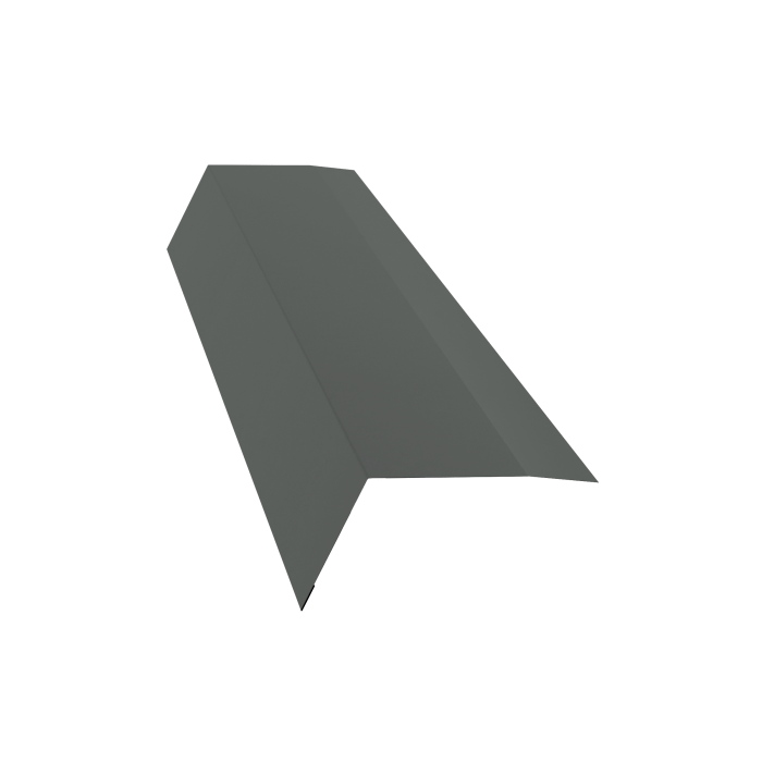 Планка карнизная 100х65 0,45 PE с пленкой RAL 7005 мышино-серый (3м)