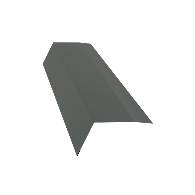 Планка карнизная 100х65 0,45 PE с пленкой RAL 7005 мышино-серый (3м)