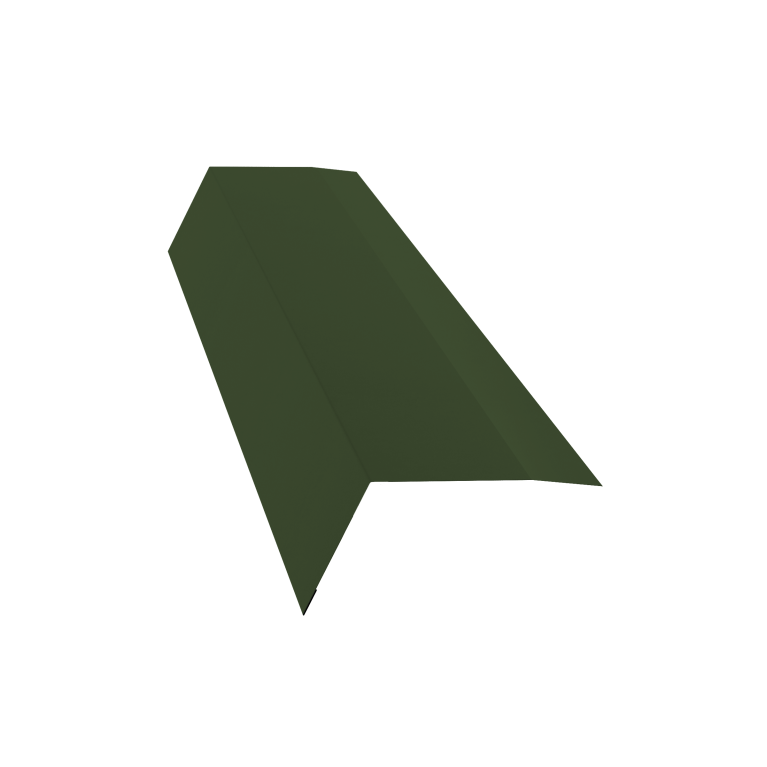 Планка карнизная 100х65 0,5 Satin Matt TX RAL 6020 хромовая зелень (3м)