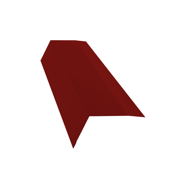 Планка карнизная 100х65 0,5 Satin с пленкой RAL 3011 коричнево-красный (2м)