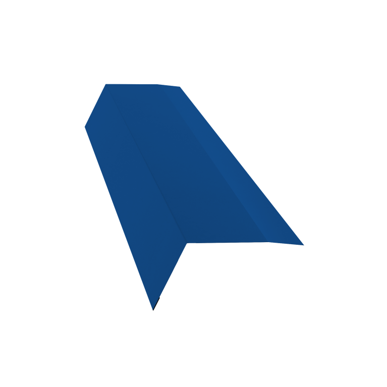 Планка карнизная 100х65 0,5 Satin с пленкой RAL 5005 сигнальный синий (2м)