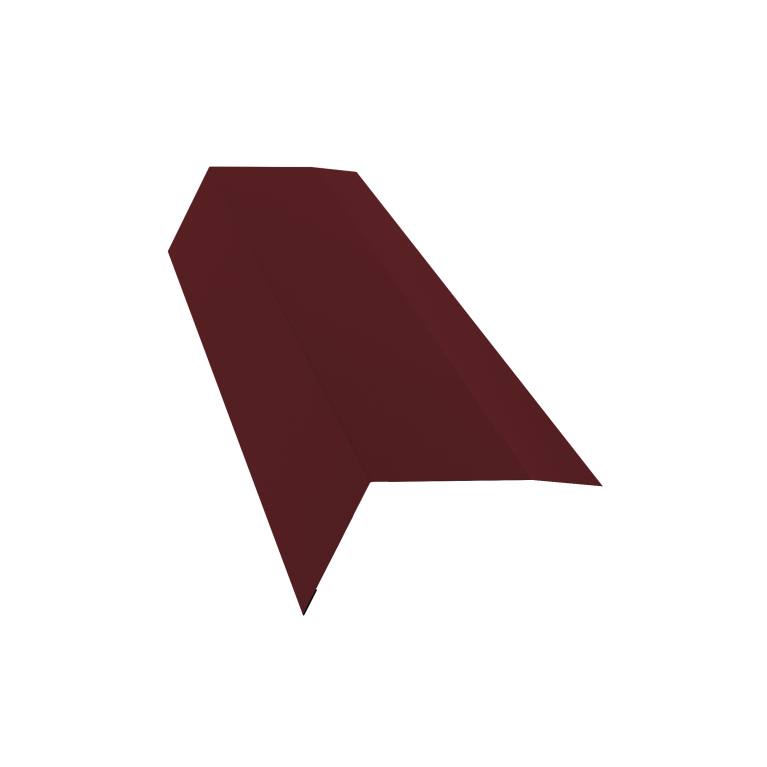 Планка карнизная 100х65 0,7 PE с пленкой RAL 3005 красное вино (2м)