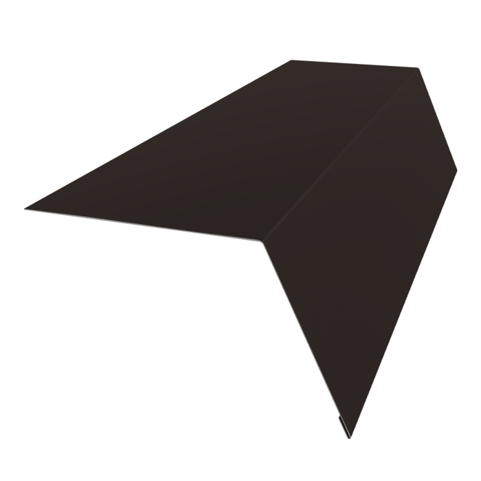 Планка карнизная широкая 100х85 0,5 Atlas X с пленкой RR 32 темно-коричневый (2м)