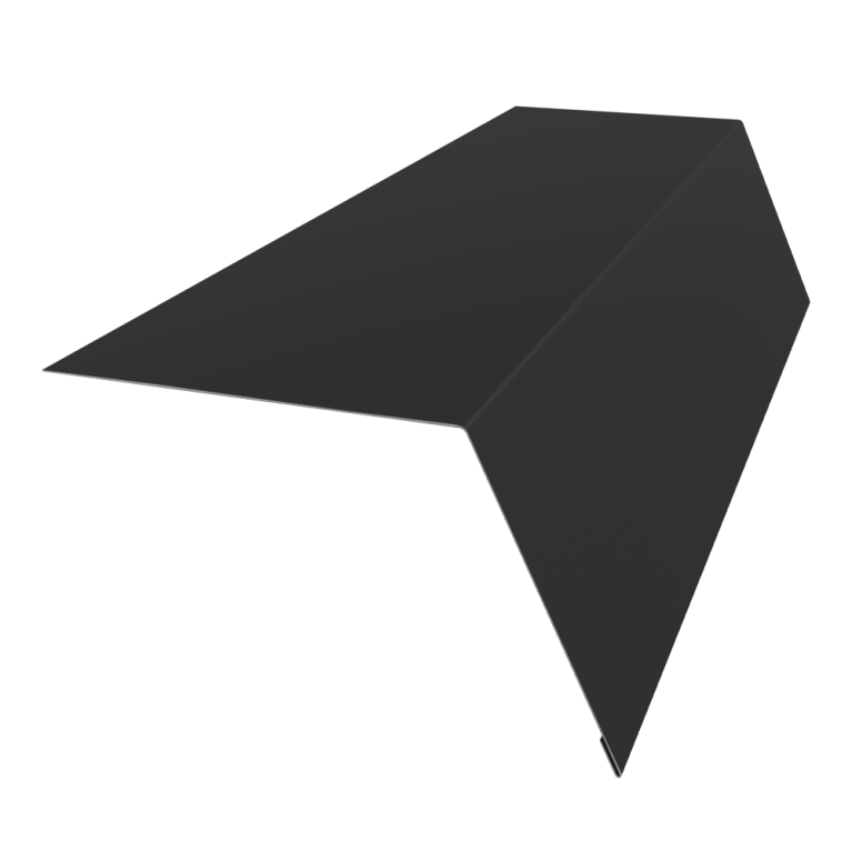 Планка карнизная широкая 100х85 0,5 Rooftop Бархат RAL 7016 антрацитово-серый (2м)