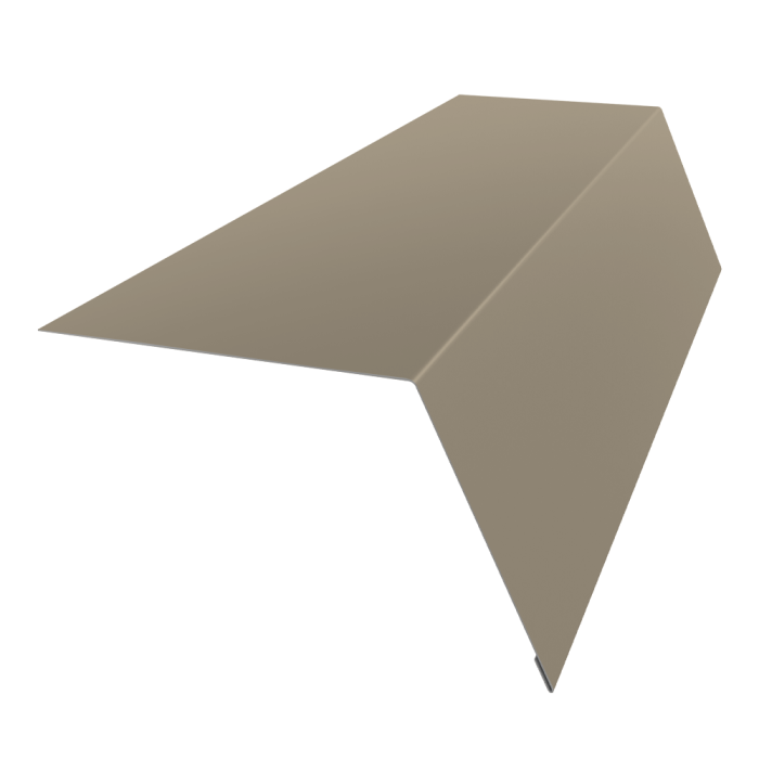 Планка карнизная широкая 100х85 0,5 Satin с пленкой RAL 1015 светлая слоновая кость (2м)