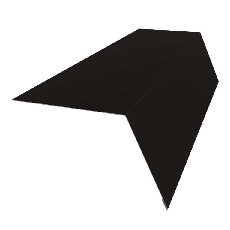 Планка карнизная широкая 100х85 0,5 Satin с пленкой RAL 9005 черный (2м)