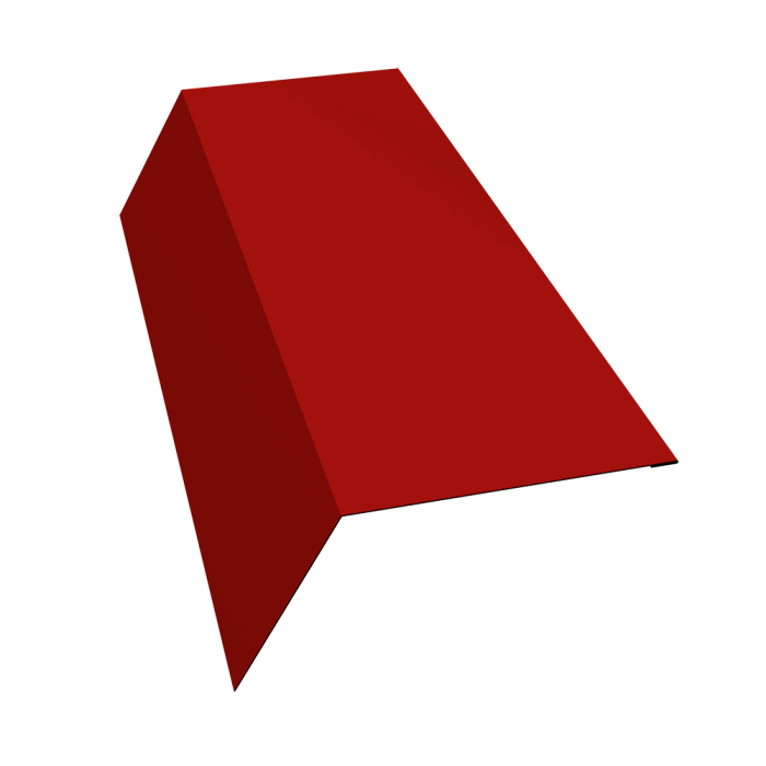 Планка карнизная 120х80 0,5 Satin с пленкой RAL 3011 коричнево-красный (2м)