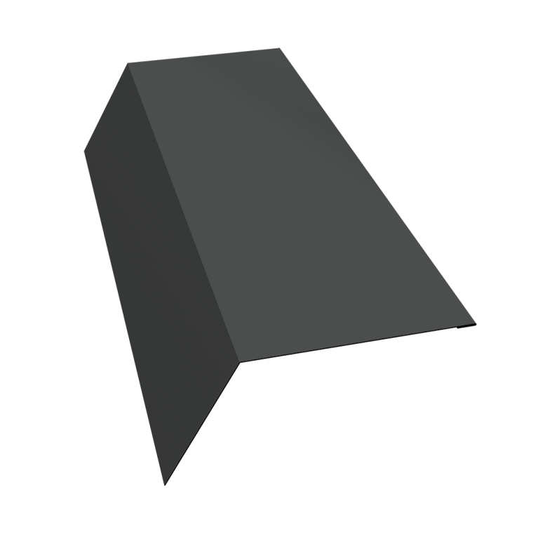 Планка карнизная 120х80 0,5 Satin с пленкой RAL 7016 антрацитово-серый (3м)