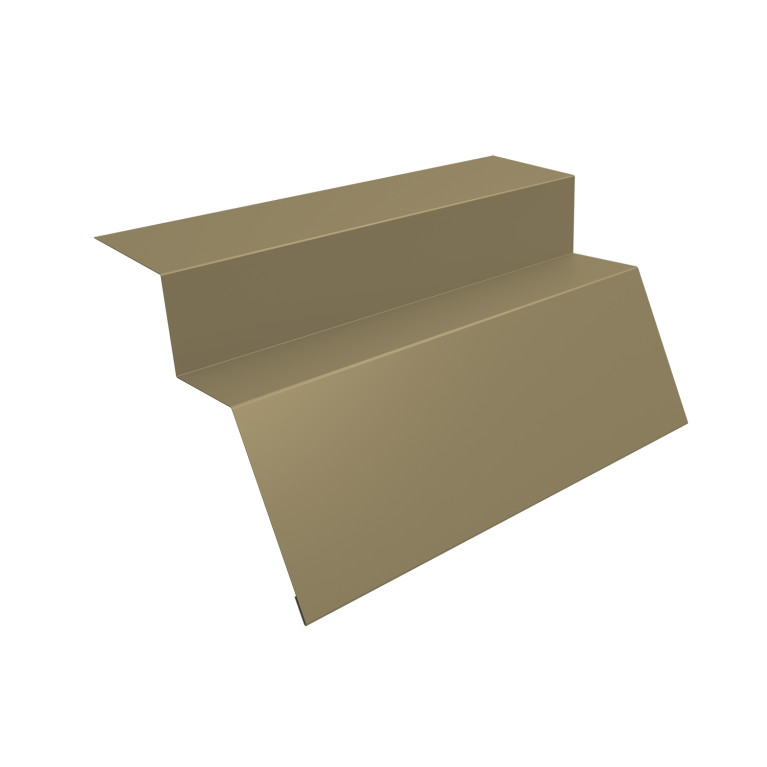 Планка карнизная для металлочерепицы квинта Uno 0,45 PE с пленкой RAL 1014 слоновая кость (3м)