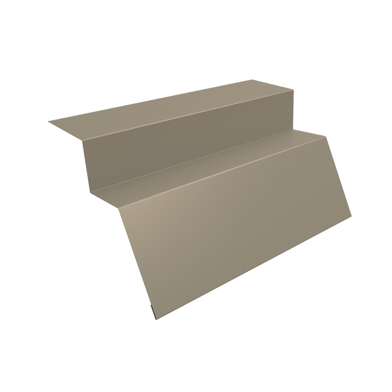 Планка карнизная для металлочерепицы квинта Uno 0,45 PE с пленкой RAL 1015 светлая слоновая кость (3м)