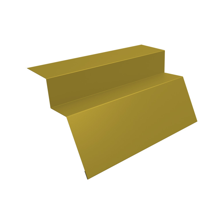 Планка карнизная для металлочерепицы квинта Uno 0,45 PE с пленкой RAL 1018 цинково-желтый (3м)