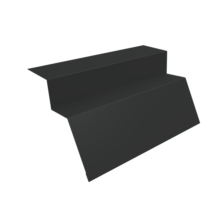 Планка карнизная для металлочерепицы квинта Uno 0,5 Drap TX RAL 7016 антрацитово-серый (3м)