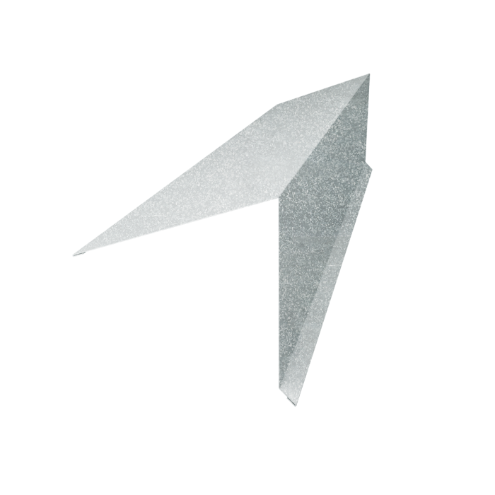 Планка конька односкатной кровли 180x160 0,4 Zn (2м)