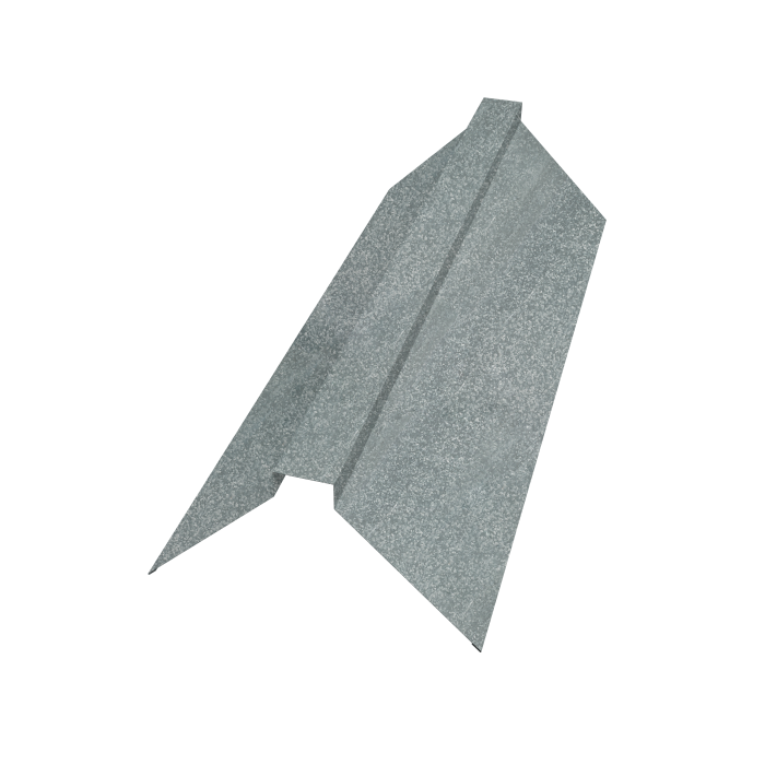 Планка конька плоского 115х30х115 0,7 Zn (3м)