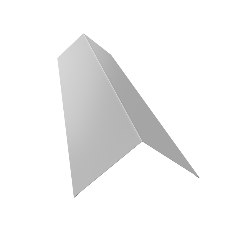 Планка конька плоского 145х145 0,45 Drap TX RAL 9003 сигнальный белый (3м)