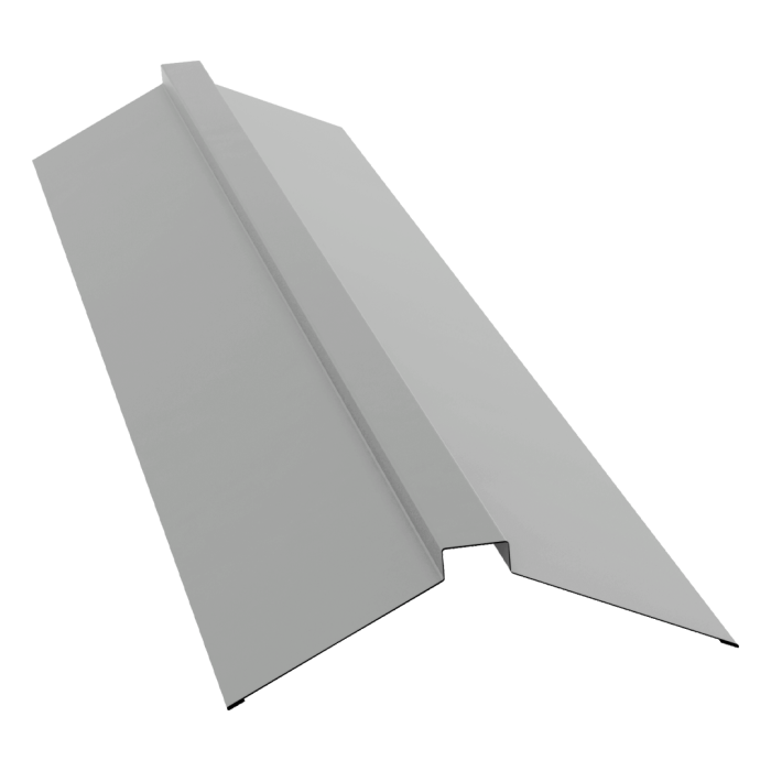 Планка конька плоского 150х40х150 0,45 Drap TX RAL 7047 телегрей 4 (2м)