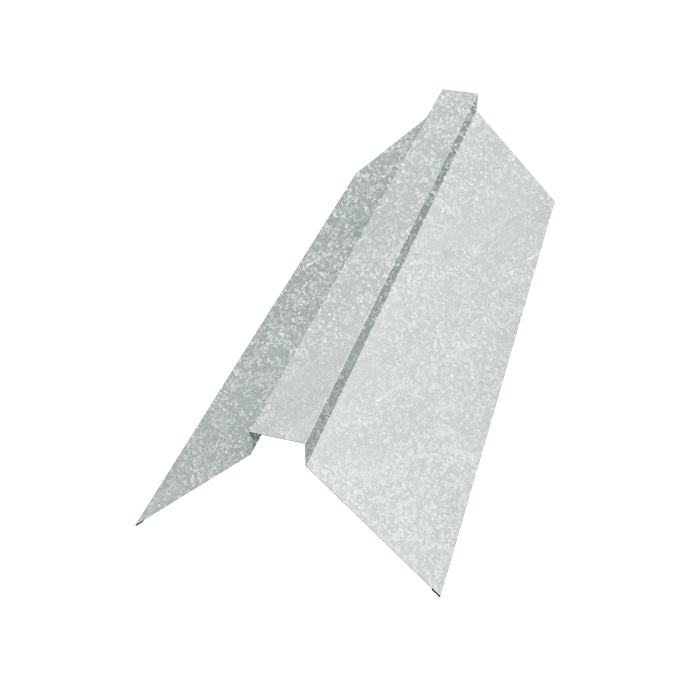 Планка конька плоского 175х50х175 0,4 Zn (3м)