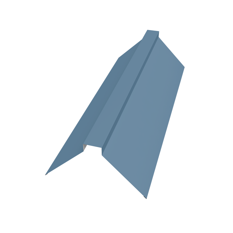 Планка конька плоского 175х50х175 0,45 Drap TX RAL 5024 пастельно-синий (3м)