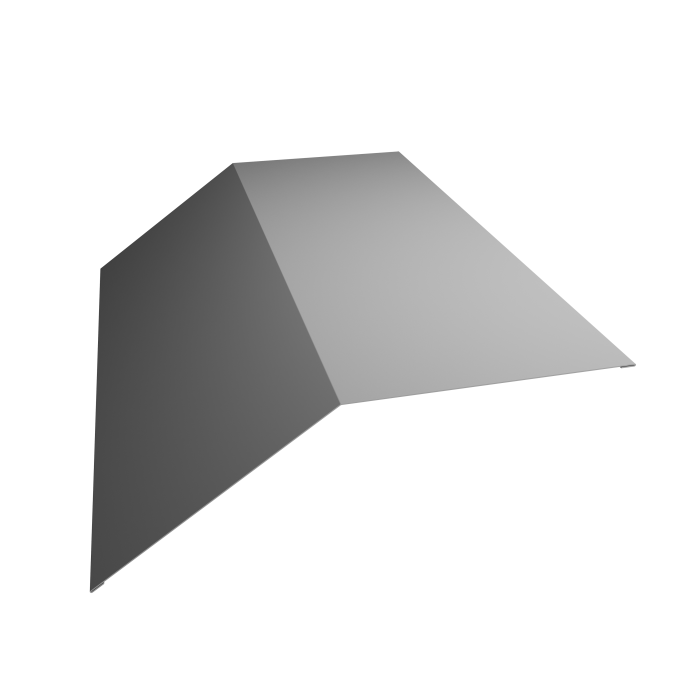 Планка конька плоского 190х190 0,45 PE-Double с пленкой RAL 9003 сигнальный белый (3м)
