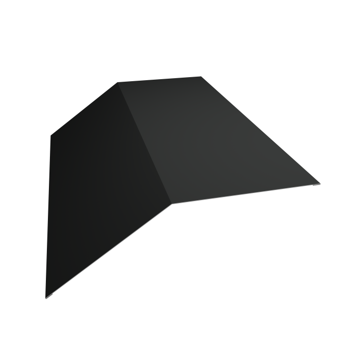 Планка конька плоского 190х190 0,5 Satin Matt RAL 7016 антрацитово-серый (3м)