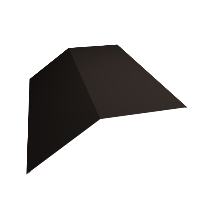 Планка конька плоского 190х190 0,5 Satin Matt RR 32 темно-коричневый (2м)