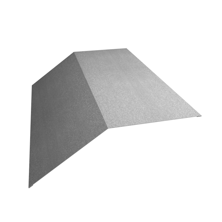 Планка конька плоского 190х190 0,55 Zn (2м)