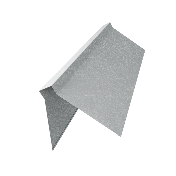 Планка конька плоского 220х50х220 0,7 Zn (3м)