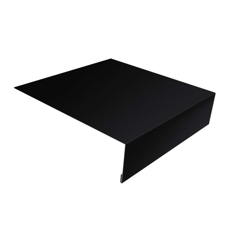 Планка лобовая/околооконная простая 190х50 0,45 Drap TR RAL 9005 черный (2м)