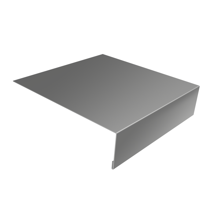 Планка лобовая/околооконная простая 190х50 0,45 Drap TX RAL 7047 телегрей 4 (2м)