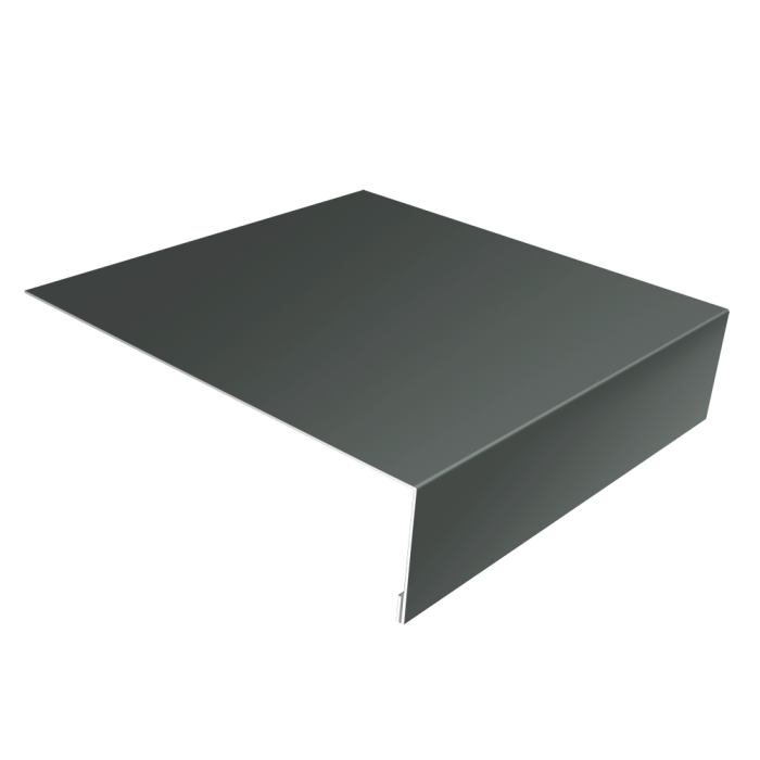 Планка лобовая/околооконная простая 190х50 0,45 PE с пленкой RAL 7005 мышино-серый (2м)