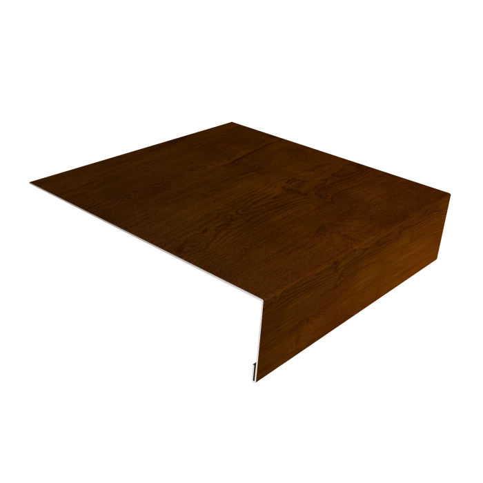 Планка лобовая/околооконная простая 190х50 0,45 Print-Double Premium Golden Wood Intense F (3м)