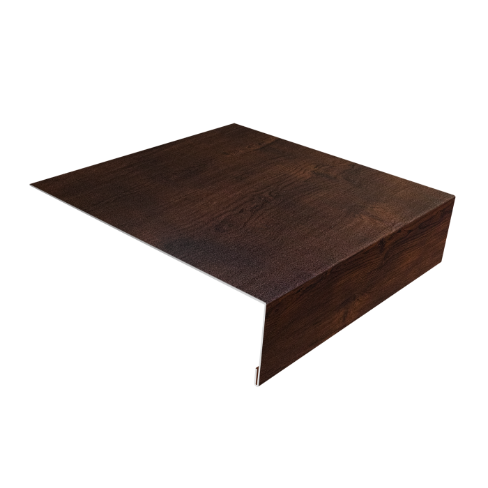 Планка лобовая/околооконная простая 190х50 0,45 Print Premium Cherry Wood Dark FTC (2м)