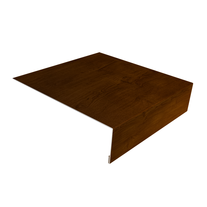 Планка лобовая/околооконная простая 190х50 0,45 Print Premium Golden Wood Intense FTC (2м)