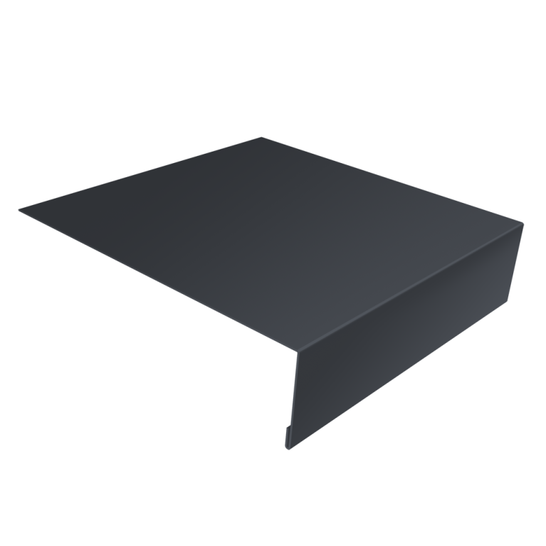 Планка лобовая/околооконная простая 190х50 0,5 Atlas X с пленкой RAL 7024 мокрый асфальт (3м)