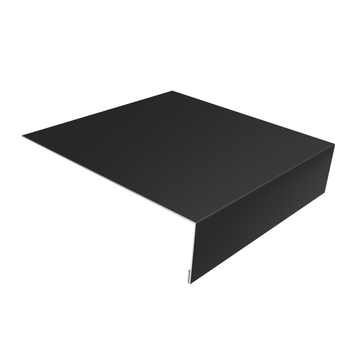 Планка лобовая/околооконная простая 190х50 0,5 Satin с пленкой RAL 7016 антрацитово-серый (2м)