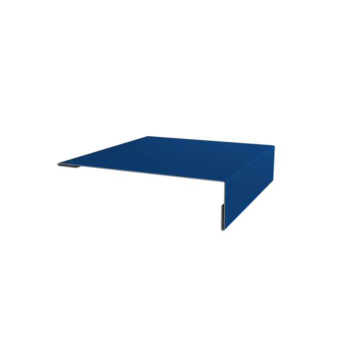 Планка мансардная 0,4 PE с пленкой RAL 5005 сигнальный синий (2м)