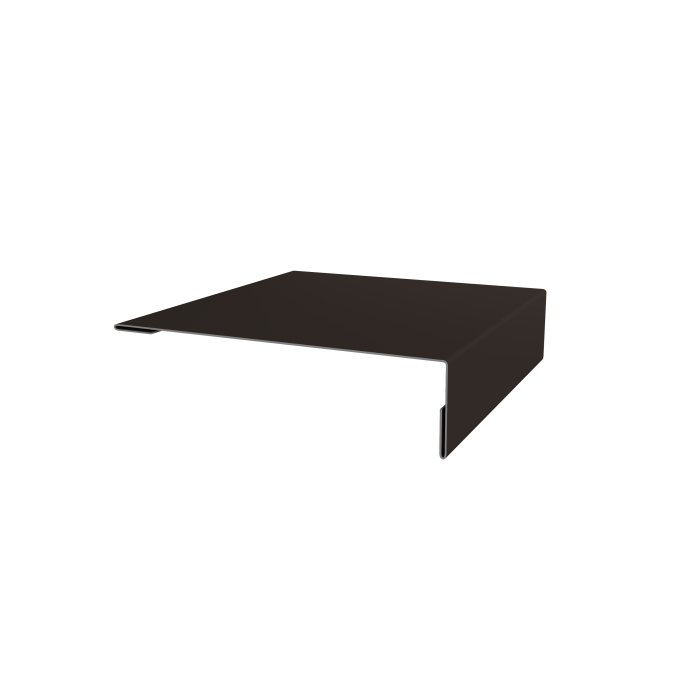 Планка мансардная 0,45 PE-Double с пленкой RR 32 темно-коричневый (3м)