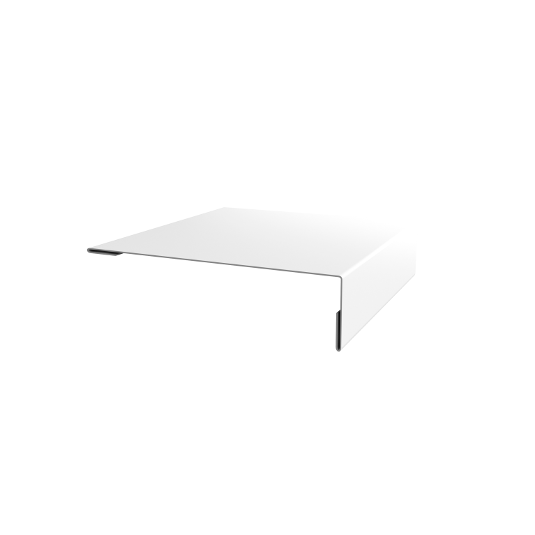 Планка мансардная 0,45 PE с пленкой RAL 9003 сигнальный белый (3м)