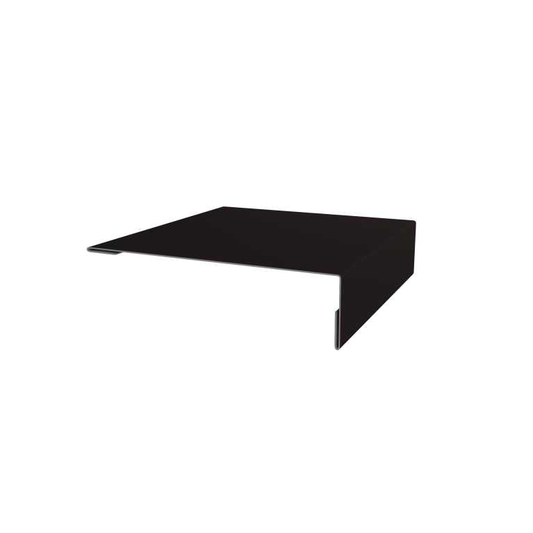 Планка мансардная 0,5 Satin Matt RAL 9005 черный (2м)