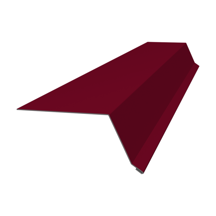 Планка капельник 100х55 0,45 PE с пленкой RAL 3003 рубиново-красный (2м)