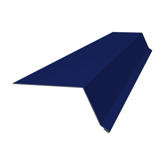 Планка капельник 100х55 0,45 PE с пленкой RAL 5002 ультрамариново-синий (2м)