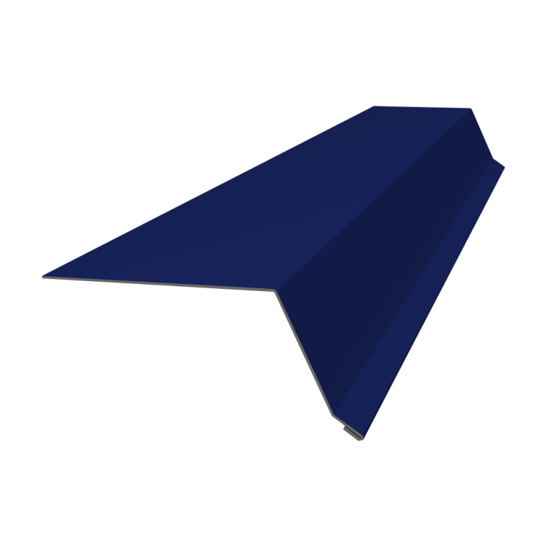 Планка капельник 100х55 0,45 PE с пленкой RAL 5002 ультрамариново-синий (3м)